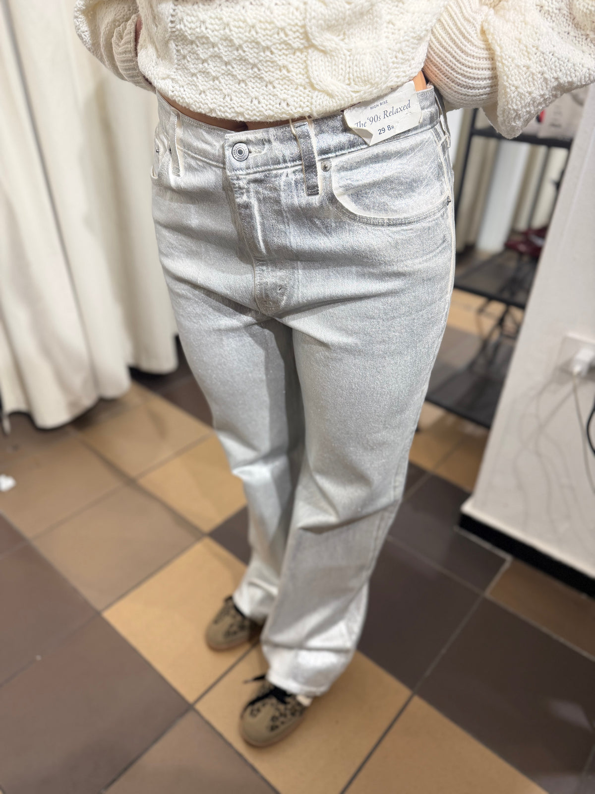 High Rise Abercrombie&Fitch Silver