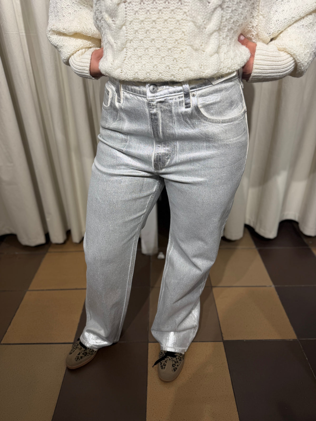 High Rise Abercrombie&Fitch Silver
