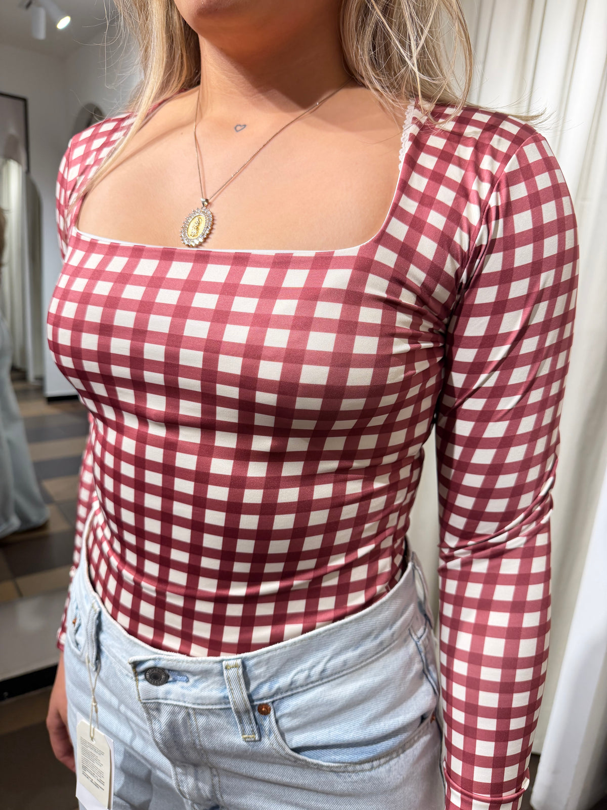Body cuadros Talla Única