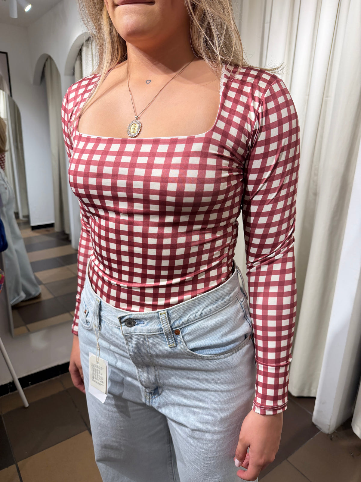 Body cuadros Talla Única