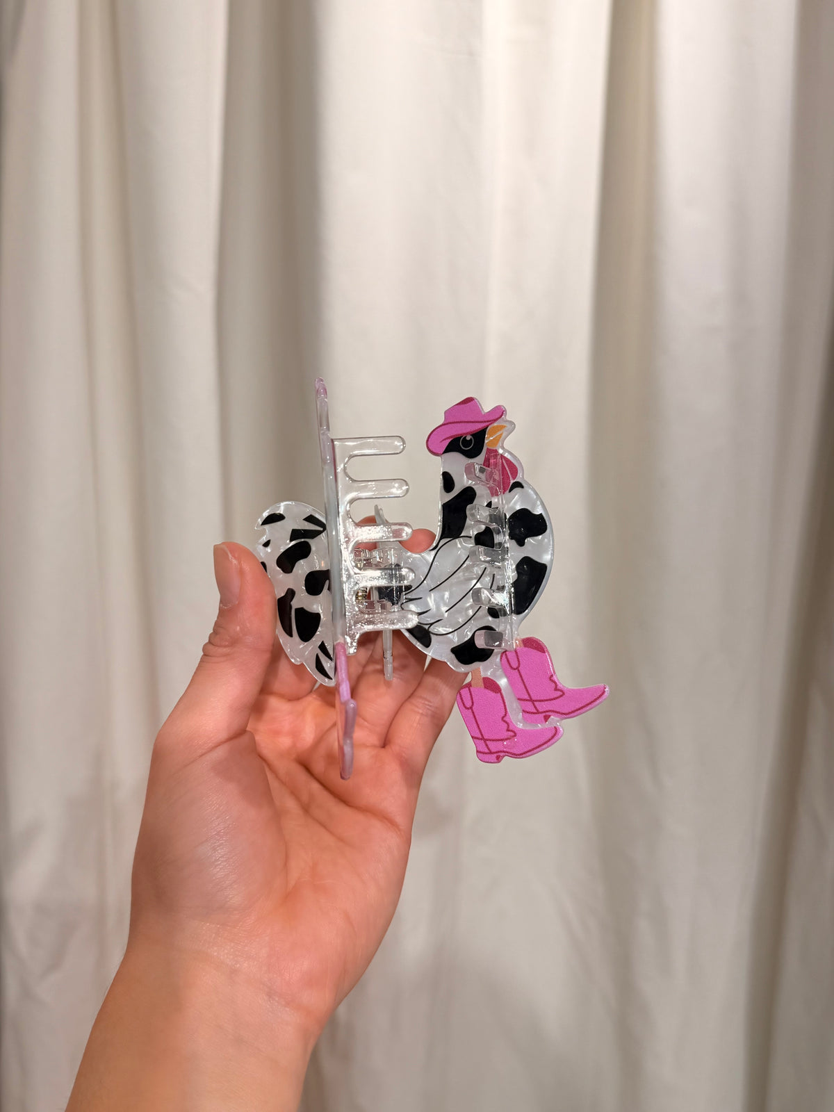 Hairclip gallina con botas
