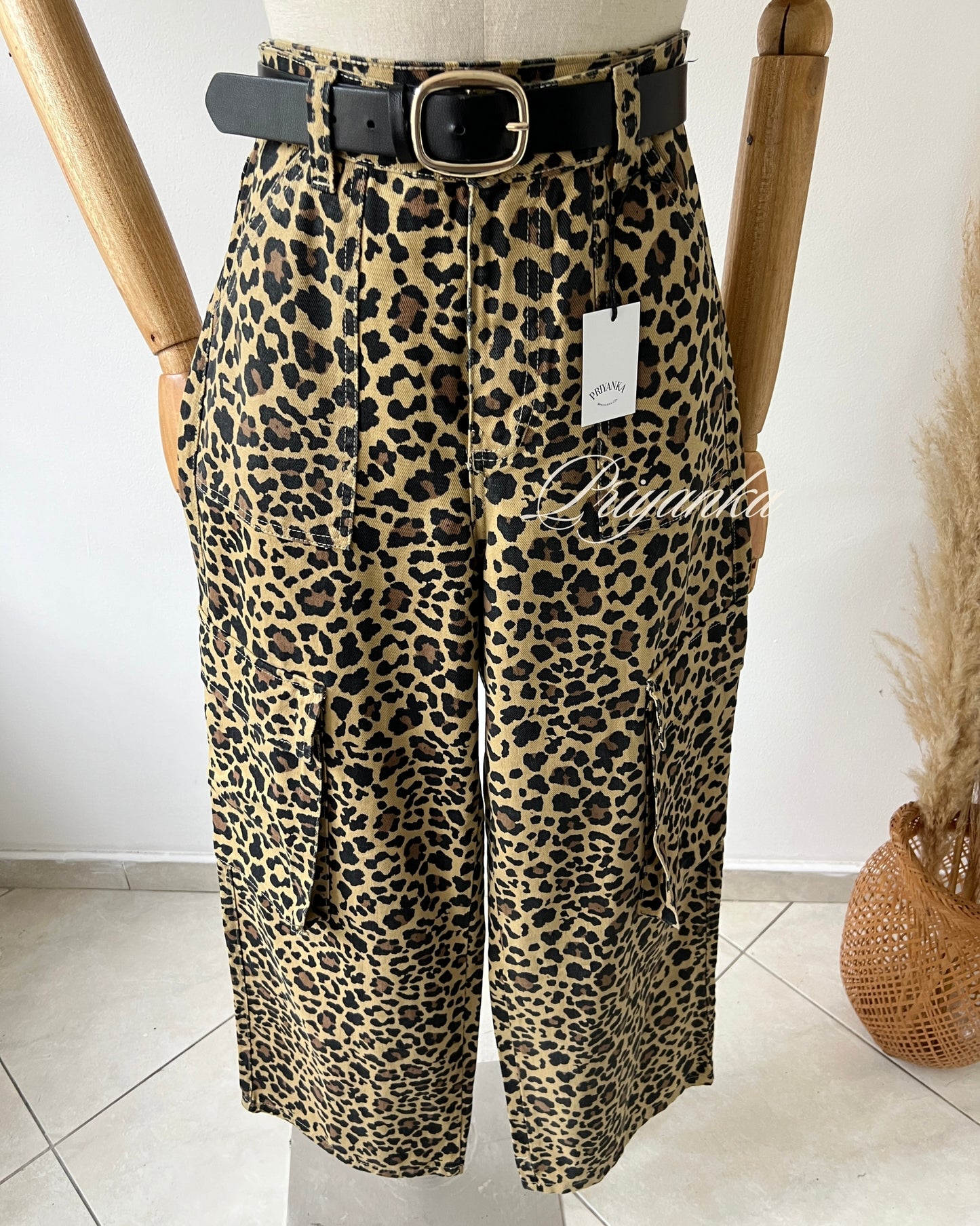 PANTALON CARGO ANIMAL PRINT